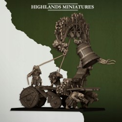 Moving Sewer with optional Bell and Censer - Druk 3d - Highlands Miniatures
