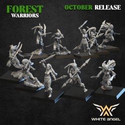 FOREST DANCER x10 - Bigusson - Druk 3D - White Angels