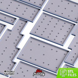 25x25 mm Movement Trays z miejscami na magnesy | 5x3 | Txarli Factory