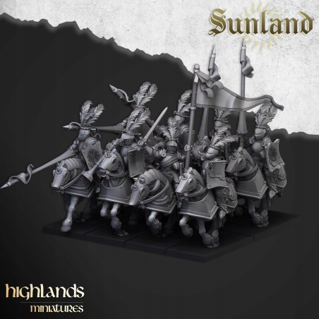 Sunland Cavalry x 5 - Druk 3d - Highlands Miniatures