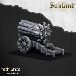 Sunland Volley Gun z załogą - Druk 3d - Highlands Miniatures