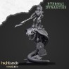 Mounted Ancient Guard on Great Snakes x 3 - Druk 3d - Highlands Miniatures
