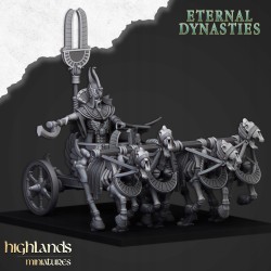 Eternal Pharaoh on chariot - Bigusson - Druk 3d - Highlands Miniatures