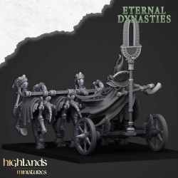 Eternal Pharaoh on chariot - Bigusson - Druk 3d - Highlands Miniatures