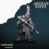 Aegean Elves Archers 7 + command - Bigusson - Highlands Miniatures