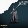 Aegean Elves Spearmen 7 + command - Bigusson - Highlands Miniatures