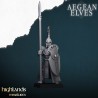 Aegean Elves Spearmen 7 + command - Bigusson - Highlands Miniatures