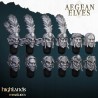 Aegean Elves Archers 7 + command - Bigusson - Highlands Miniatures