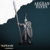 Aegean Elves Spearmen 7 + command - Bigusson - Highlands Miniatures