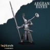 Aegean Elves Spearmen 7 + command - Bigusson - Highlands Miniatures