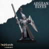 Aegean Elves Spearmen 7 + command - Bigusson - Highlands Miniatures