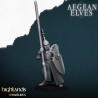 Aegean Elves Spearmen 7 + command - Bigusson - Highlands Miniatures
