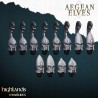 Aegean Elves Spearmen 7 + command - Bigusson - Highlands Miniatures