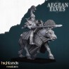 Aegean Elves Mounted Lances x5 - Bigusson - Druk 3D - Highlands Miniatures