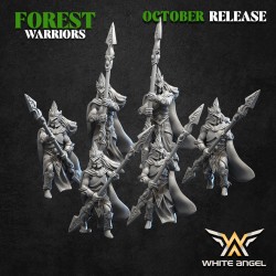 FOREST GUARDIAN - FOREST WARRIORS x5 - Bigusson - Druk 3D - White Angels