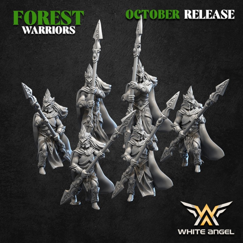 FOREST GUARDIAN - FOREST WARRIORS x5 - Bigusson - Druk 3D - White Angels FOREST GUARDIAN - FOREST WARRIORS x5 - Bigusson - Druk 3D - White Angels