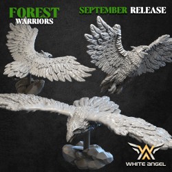 ANCESTRAL EAGLE x 1 - FOREST WARRIORS - Bigusson - Druk 3D - White Angels