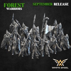 FOREST GUARD - FOREST WARRIORS x 10 - Bigusson - Druk 3D - White Angels