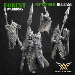 FOREST GUARD - FOREST WARRIORS x 10 - Bigusson - Druk 3D - White Angels