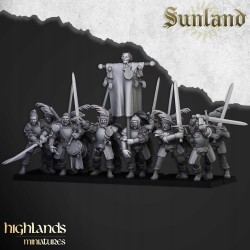 Sunland Landsknechts - x10 z grupą dowodzenia | Bigusson miniatures