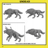 UNDEAD: Dire Wolves Unit x8 - Bigusson - Druk 3D - Monstrous Encounters