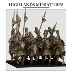 Sunland Fierce Claw Knights x7 +cmd - Druk 3d - Highlands Miniatures