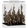 Sunland Golden Flames Knights x 7 + 3 cmd - druk 3d - Highlands Miniatures