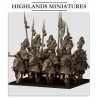 Sunland Golden Flames Knights x 7 + 3 cmd - druk 3d - Highlands Miniatures