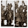 Sunland Golden Flames Knights x 7 + 3 cmd - druk 3d - Highlands Miniatures