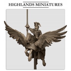 Sunland General on Pegasus - Druk 3d - Highlands Miniatures