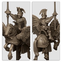 Sunland General on Pegasus - Druk 3d - Highlands Miniatures