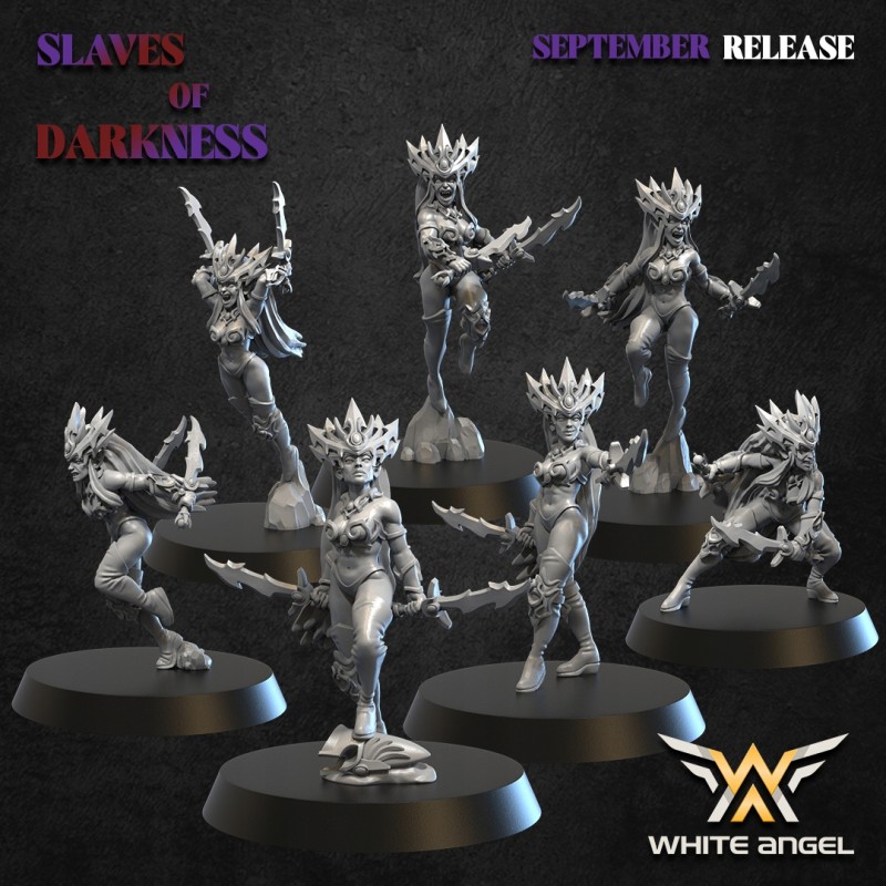 Daughters of the Shadow Realm x 10 - Bigusson - Druk 3D - White Angels