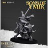 Mounted Dwarfs x7 + 3 cmd - Bigusson - Druk 3d - Highlands Miniatures