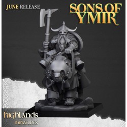 Heavy Dwarf Cavalry x7 + 3 cmd - Bigusson - Druk 3d - Highlands Miniatures
