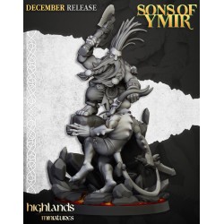Dwarf Demonseeker Male Scenic Base - Bigusson - Highlands Miniatures