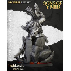 Dwarf Demonseeker Male Scenic Base - Bigusson - Highlands Miniatures