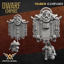 DWARF STANDARD BEARER - Bigusson - Druk 3D - White Angels