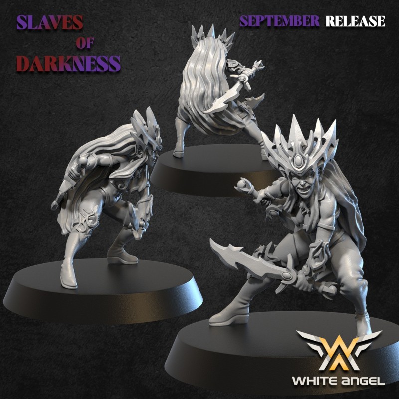 Daughters of the Shadow Realm x 10 - Bigusson - Druk 3D - White Angels Daughters of the Shadow Realm x 10 - Bigusson - Druk 3D - White Angels