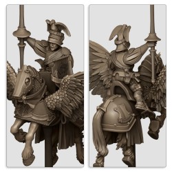 Sunland General on Pegasus - Druk 3d - Highlands Miniatures