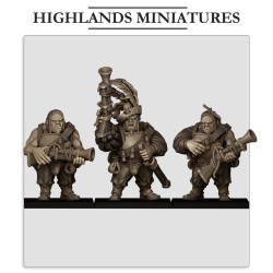 Sunland Ogres with Blunderbuss - Druk 3d - Highlands Miniatures