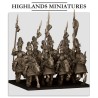 Sunland Golden Flames Knights x 7 + 3 cmd - druk 3d - Highlands Miniatures