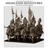 Sunland Golden Flames Knights x 7 + 3 cmd - druk 3d - Highlands Miniatures