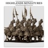 Sunland Golden Flames Knights x 7 + 3 cmd - druk 3d - Highlands Miniatures