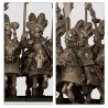 Sunland Golden Flames Knights x 7 + 3 cmd - druk 3d - Highlands Miniatures