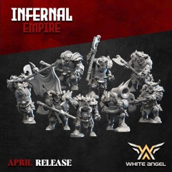 Infernal Heavy Orc x 7 + cmd - Bigusson - Druk 3D - White Angels