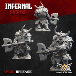 Infernal Heavy Orc x 7 + cmd - Bigusson - Druk 3D - White Angels