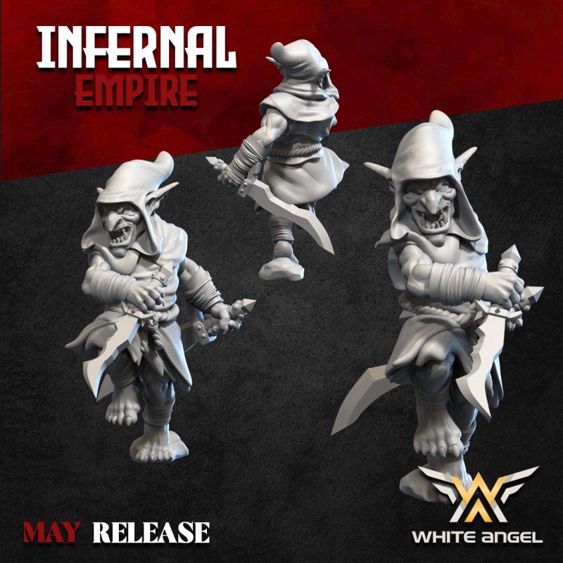 ASSASIN GOBLIN x 10 - Druk 3D - White Angels ASSASIN GOBLIN x 10 - Druk 3D - White Angels