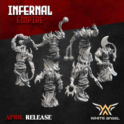 INFERNAL FIRE  x 10 - Bigusson - Druk 3D - White Angels
