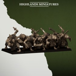 Sewer Vermin Thugs x10 regular - Bigusson - Druk 3d - Highlands Miniatures