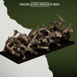 Sewer Vermin Thugs x10 regular - Bigusson - Druk 3d - Highlands Miniatures